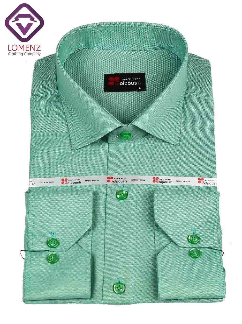  پیراهن جعبه ای فلورا ایرانی سبز کاهویی 