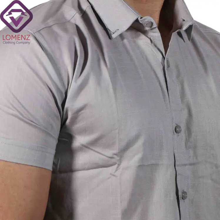 پیراهن آستین کوتاه LINEN کد 05
